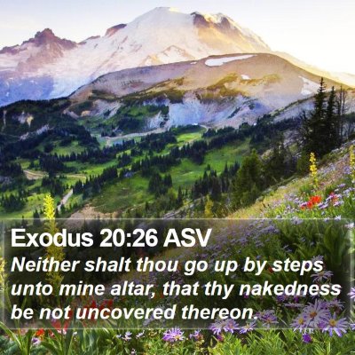 Exodus 20:26 ASV Bible Verse Image