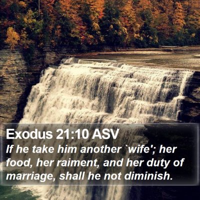 Exodus 21:10 ASV Bible Verse Image