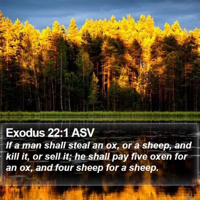 Exodus 22:1 ASV Bible Verse Image