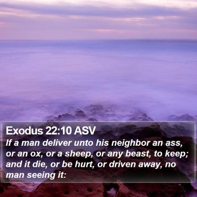 Exodus 22:10 ASV Bible Verse Image