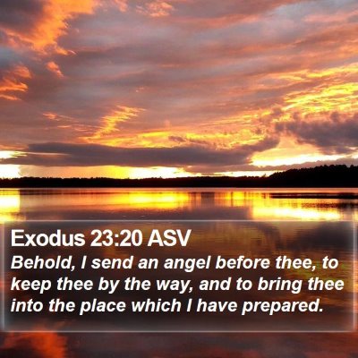 Exodus 23:20 ASV Bible Verse Image