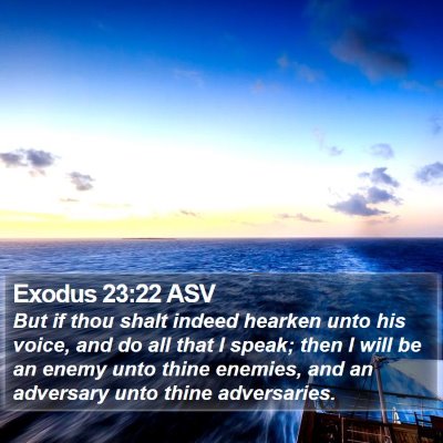 Exodus 23:22 ASV Bible Verse Image