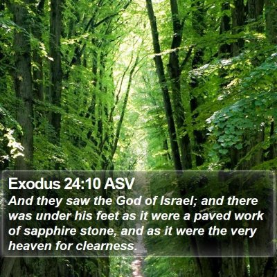 Exodus 24:10 ASV Bible Verse Image