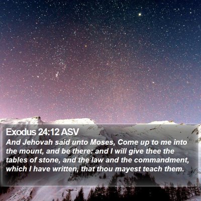Exodus 24:12 ASV Bible Verse Image