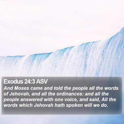 Exodus 24:3 ASV Bible Verse Image