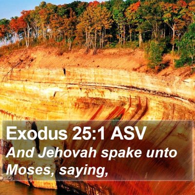 Exodus 25:1 ASV Bible Verse Image
