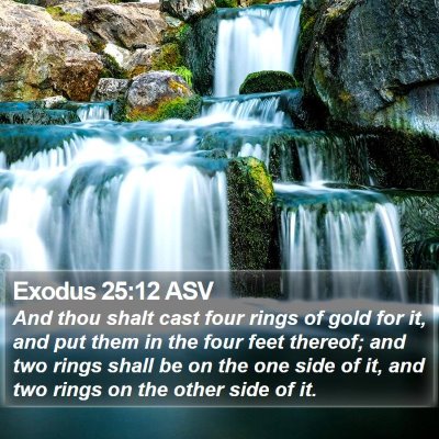 Exodus 25:12 ASV Bible Verse Image