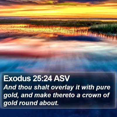 Exodus 25:24 ASV Bible Verse Image
