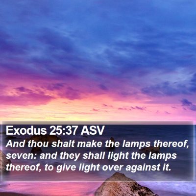 Exodus 25:37 ASV Bible Verse Image
