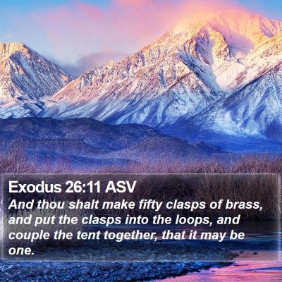 Exodus 26:11 ASV Bible Verse Image