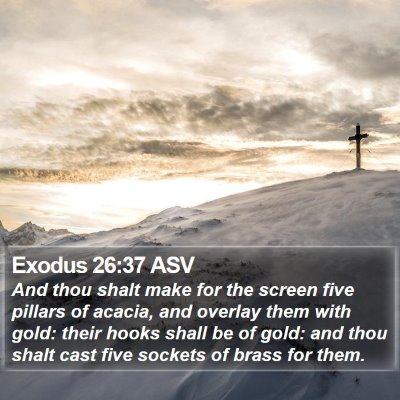 Exodus 26:37 ASV Bible Verse Image