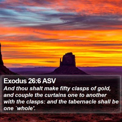 Exodus 26:6 ASV Bible Verse Image