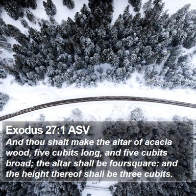 Exodus 27:1 ASV Bible Verse Image