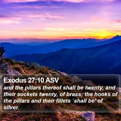 Exodus 27:10 ASV Bible Verse Image