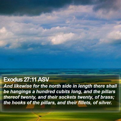 Exodus 27:11 ASV Bible Verse Image