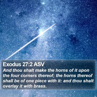 Exodus 27:2 ASV Bible Verse Image