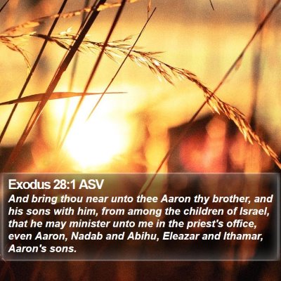Exodus 28:1 ASV Bible Verse Image