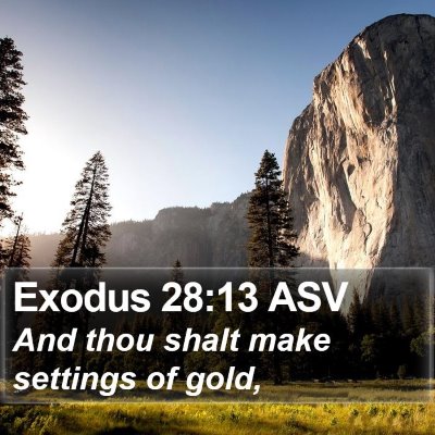 Exodus 28:13 ASV Bible Verse Image