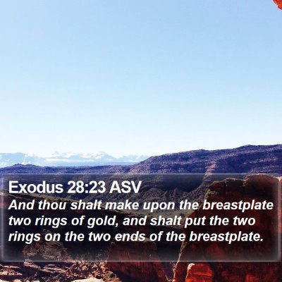 Exodus 28:23 ASV Bible Verse Image