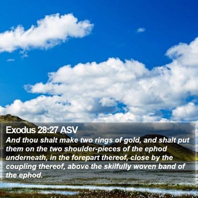Exodus 28:27 ASV Bible Verse Image