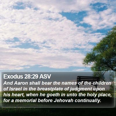 Exodus 28:29 ASV Bible Verse Image