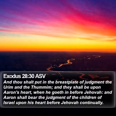 Exodus 28:30 ASV Bible Verse Image