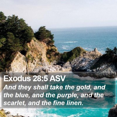 Exodus 28:5 ASV Bible Verse Image
