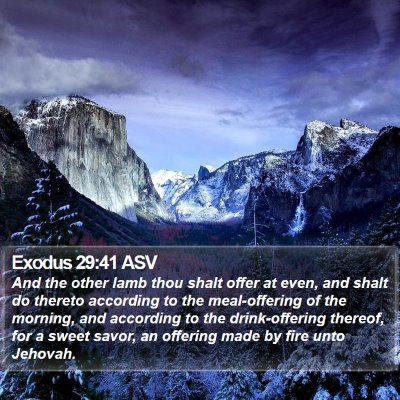 Exodus 29:41 ASV Bible Verse Image