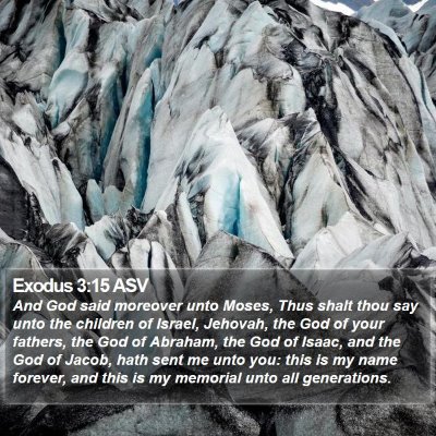 Exodus 3:15 ASV Bible Verse Image