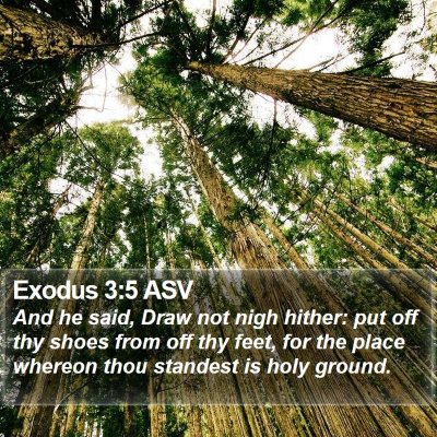 Exodus 3:5 ASV Bible Verse Image