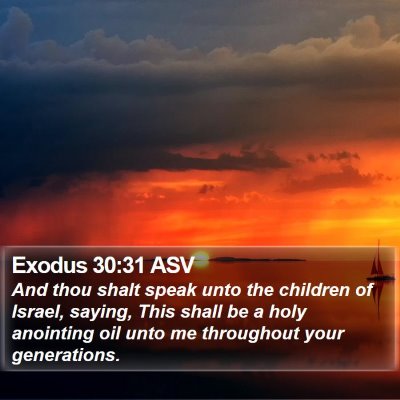Exodus 30:31 ASV Bible Verse Image