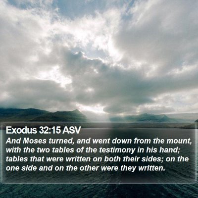 Exodus 32:15 ASV Bible Verse Image