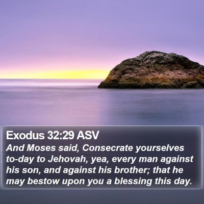 Exodus 32:29 ASV Bible Verse Image