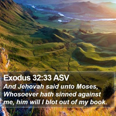Exodus 32:33 ASV Bible Verse Image