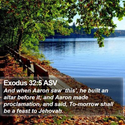 Exodus 32:5 ASV Bible Verse Image