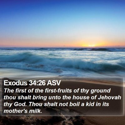 Exodus 34:26 ASV Bible Verse Image