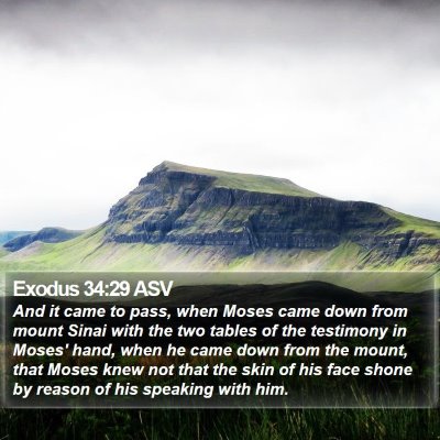 Exodus 34:29 ASV Bible Verse Image