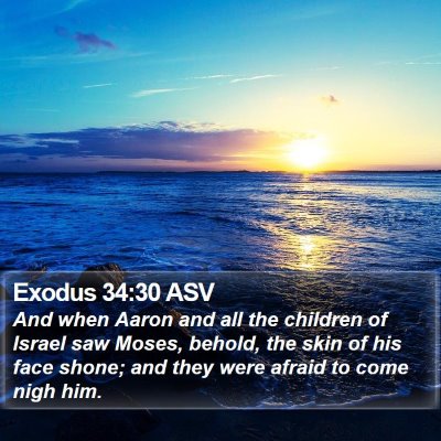 Exodus 34:30 ASV Bible Verse Image