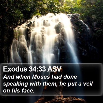 Exodus 34:33 ASV Bible Verse Image