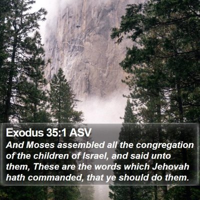 Exodus 35:1 ASV Bible Verse Image