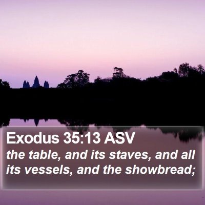 Exodus 35:13 ASV Bible Verse Image
