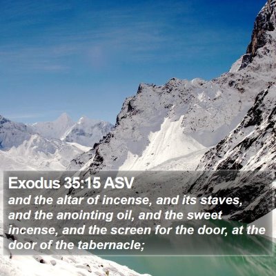 Exodus 35:15 ASV Bible Verse Image