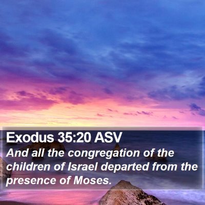 Exodus 35:20 ASV Bible Verse Image