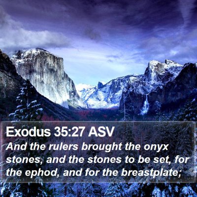 Exodus 35:27 ASV Bible Verse Image