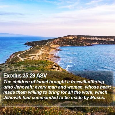 Exodus 35:29 ASV Bible Verse Image