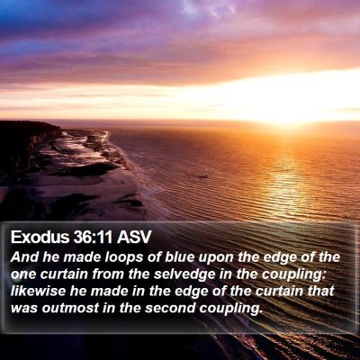 Exodus 36:11 ASV Bible Verse Image