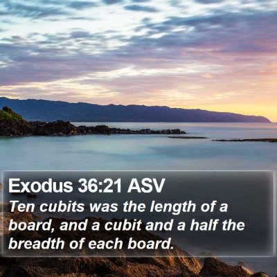 Exodus 36:21 ASV Bible Verse Image