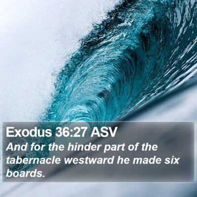 Exodus 36:27 ASV Bible Verse Image