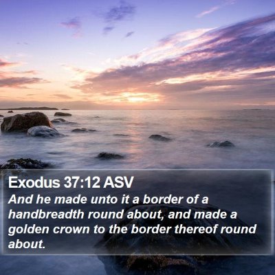 Exodus 37:12 ASV Bible Verse Image