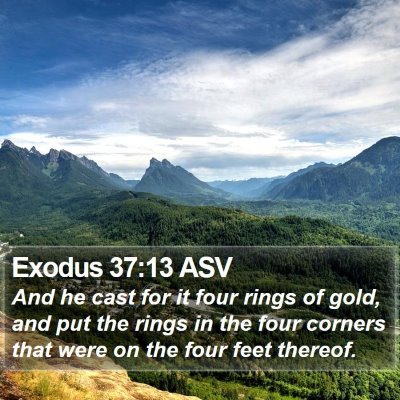 Exodus 37:13 ASV Bible Verse Image